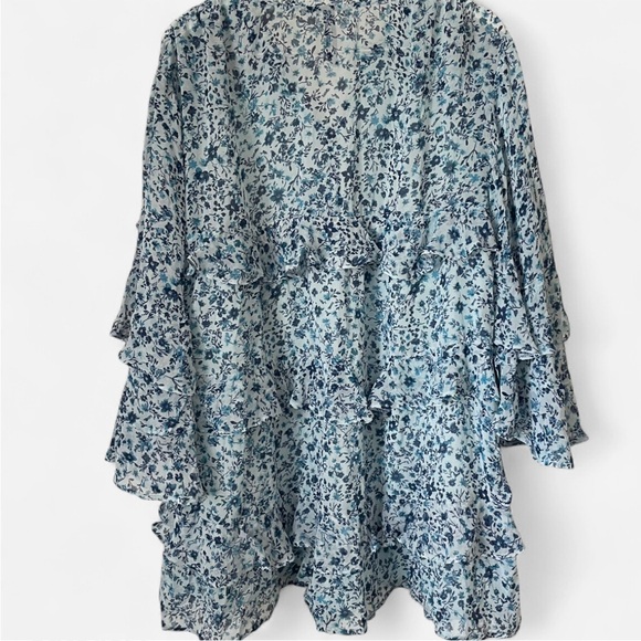 Anthropologie Ruffle Swing Floral Romper - Picture 6 of 6